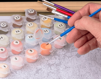 Match The Number Of The Paint To The Number Of The Area On The Canvas